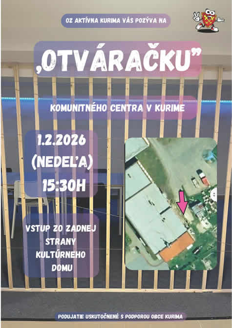 Plagát otvorenie KC